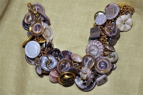 vintage button jewelry instructions